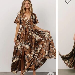 Baltic Born Secily Satin Maxi Dress